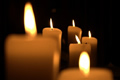 lit candles